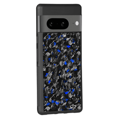 Google Pixel | Blue Flake Real Forged Carbon Fiber Phone Case | CLASSI