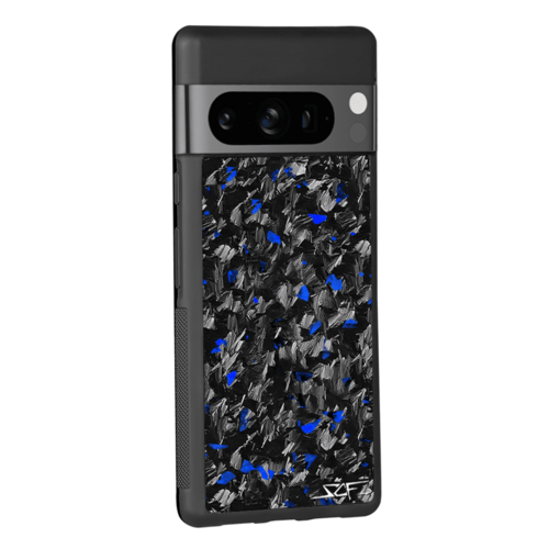 Google Pixel | Blue Flake Real Forged Carbon Fiber Phone Case | CLASSI