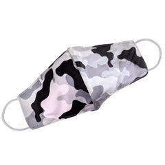 Grey Camo Face Mask