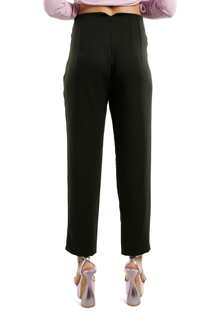 high waist semi casual trousers - Horizon Bliss