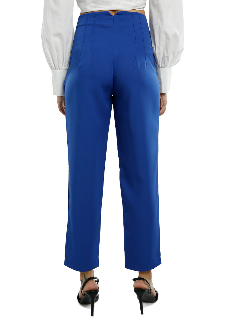 high waist semi casual trousers - Horizon Bliss