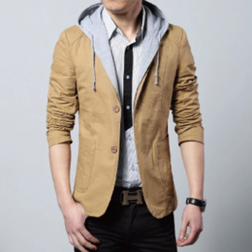 Mens Street Style Hooded Blazer - Horizon Bliss