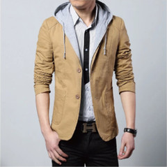 Mens Street Style Hooded Blazer - Horizon Bliss