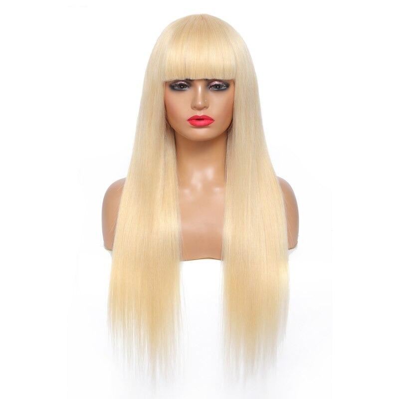 #1B/613 Straight 180% Density #613 Wig with Bang 200% Density Human - Horizon Bliss