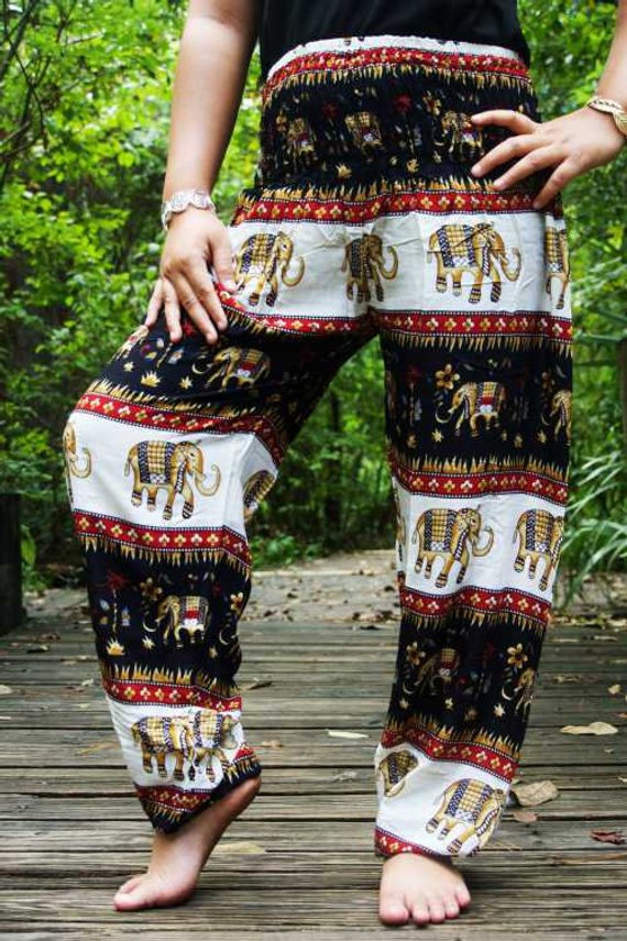 Black ELEPHANT Pants Women Harem Pants Boho Pants - Horizon Bliss