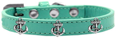 Dog, Puppy & Pet Widget Fashion  Collar, "Silver Anchor"