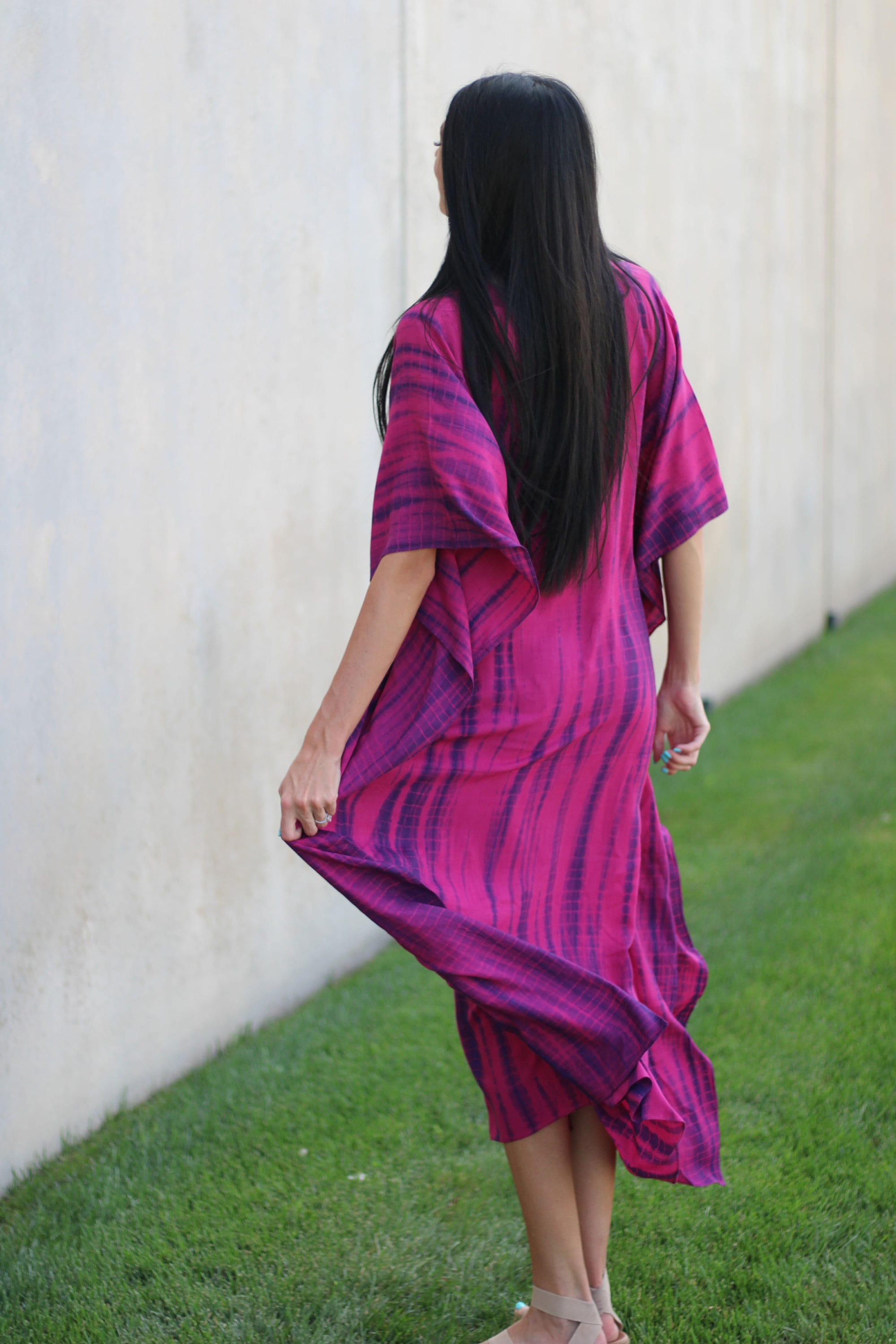 Tie Dyed Kaftan, Plus Size Kaftan Dress, African Kaftam, Indian Kaftan