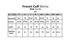 Black Grey Squares Mens Slim Fit French Cuff Shirts with Cufflink - Horizon Bliss