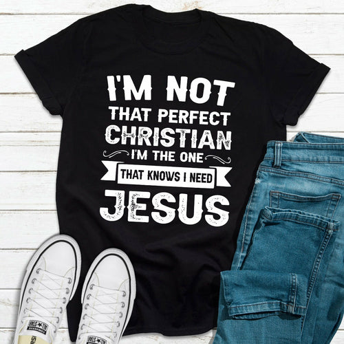 I'm Not That Perfect Christian T-Shirt - Horizon Bliss