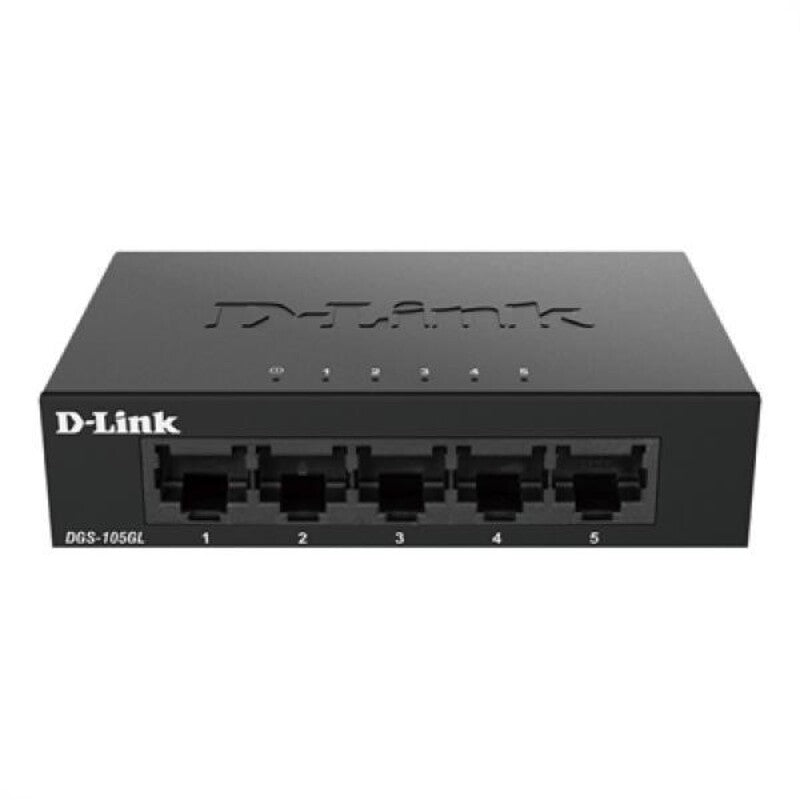 Desktop Switch D-Link DGS-105GL 5xGB Plug&Play Black - Horizon Bliss