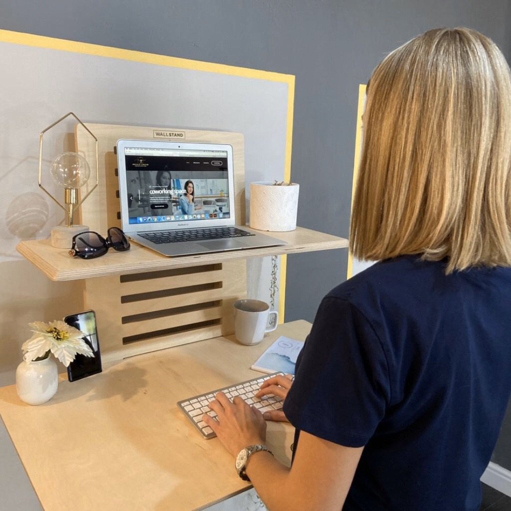 WallStand - Adjustable Wall-mounted Standing Desk - Horizon Bliss