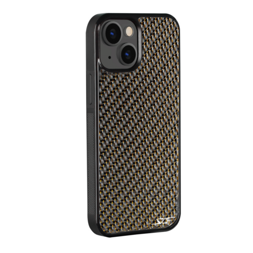 iPhone | Gold Laced Real Carbon Fiber Phone Case | CLASSIC Series