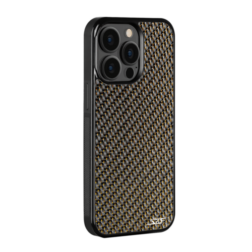 iPhone | Gold Laced Real Carbon Fiber Phone Case | CLASSIC Series