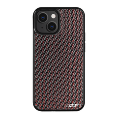 iPhone | Red Laced Real Carbon Fiber Phone Case | CLASSIC Series