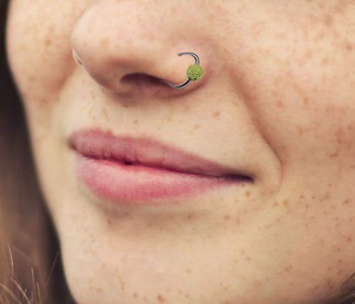 Lava Clip-On Nose Ring Yellow