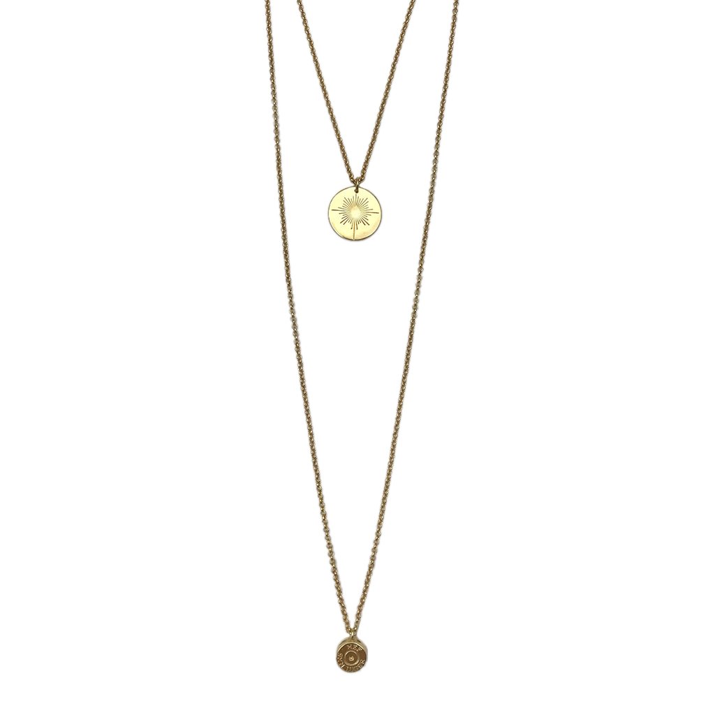 Layered North Star Bullet Necklace - Horizon Bliss