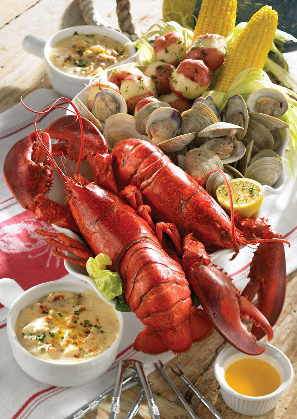 Lobster Gram MSGR3J MAINE SHORE CLAMBAKE GRAM DINNER FOR THREE WITH 2