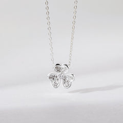 Clover Necklace, Three Leaf Clover Necklace, Silver Necklace For Her - Horizon Bliss