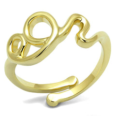 LO4002 - Flash Gold Brass Ring with No Stone