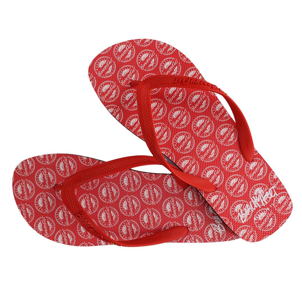 BeachyFeet® - Logo AOP Rojo - Horizon Bliss