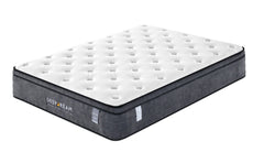 Eurotop Mattress 5 Zone Pocket Spring Latex Foam 34cm - King Single - Horizon Bliss