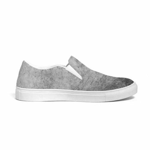 Mens Sneakers, Grey Low Top Slip-on Canvas Sports Shoes - E3t375 - Horizon Bliss