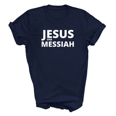 Mens Unisex T-shirt Graphic Black S-5xl, Jesus One Messiah - Horizon Bliss