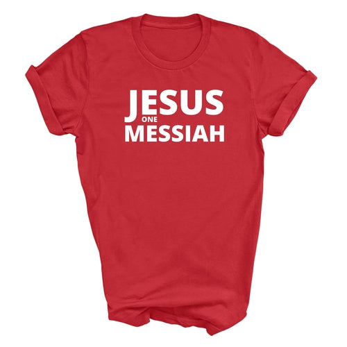 Mens Unisex T-shirt Graphic Black S-5xl, Jesus One Messiah - Horizon Bliss