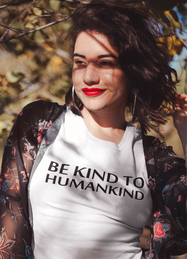 Be Kind To Humankind Women T-shirt - Horizon Bliss