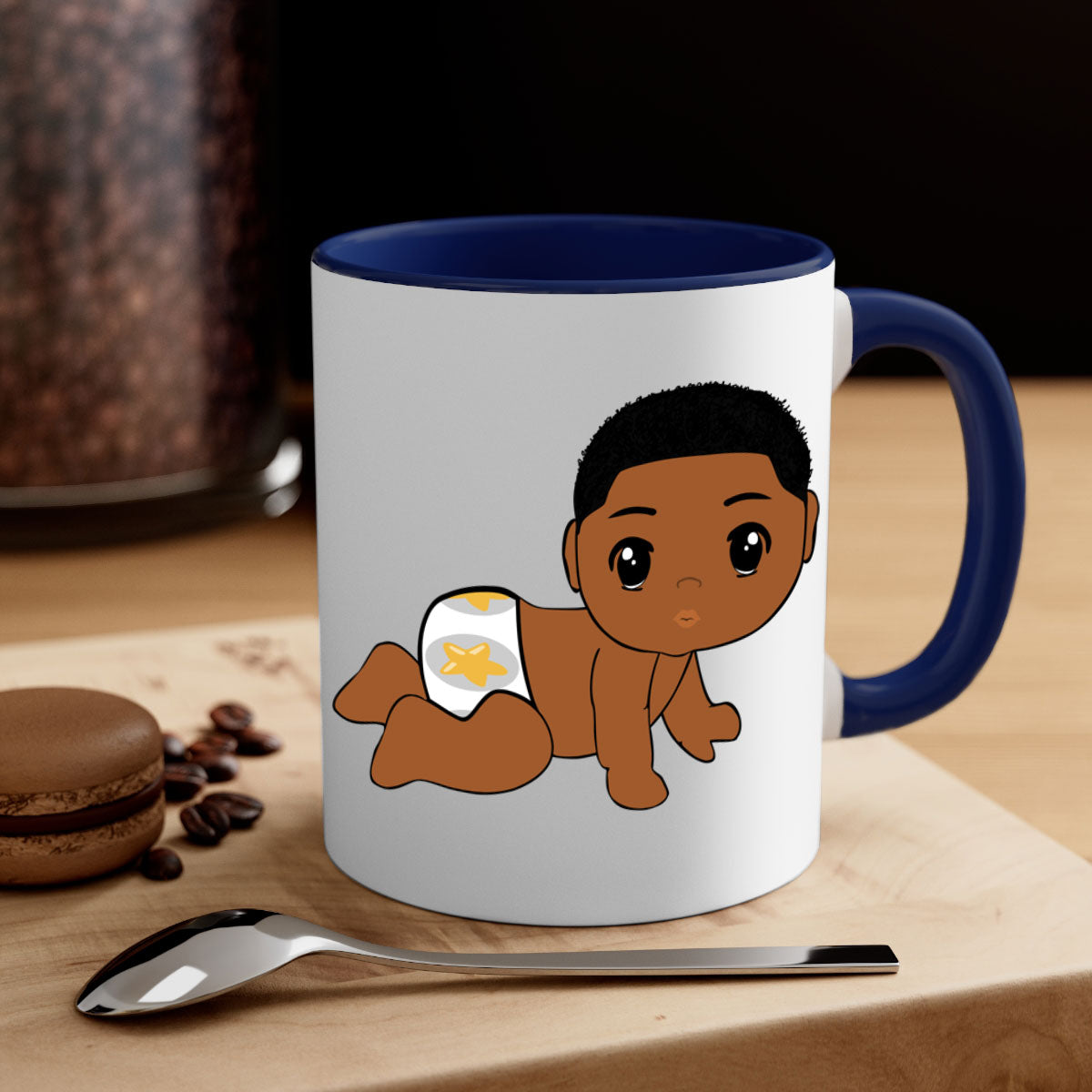 black baby boy 3#- Black men - Boys-Mug / Coffee Cup