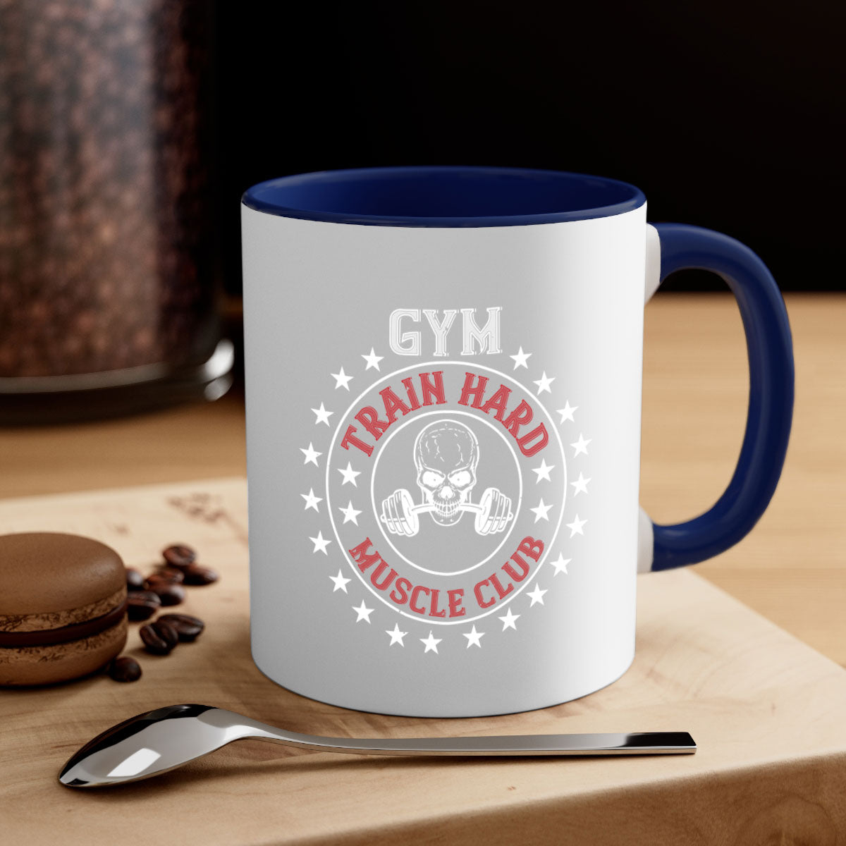 gym train hard mucle club 95#- gym-Mug / Coffee Cup