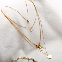 Four Layer Golden Necklace - Horizon Bliss