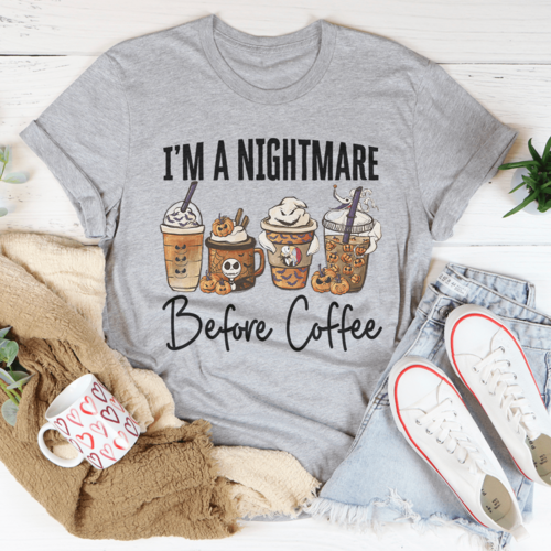 Nightmare Before Coffee Tee