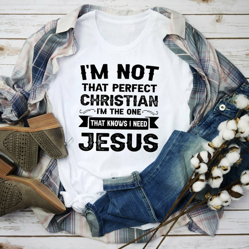 I'm Not That Perfect Christian T-Shirt - Horizon Bliss