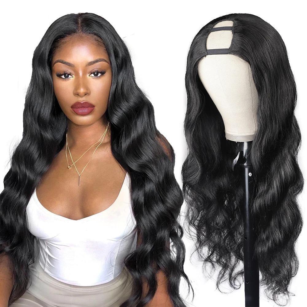 U Part Wig Body Wave Human Hair Wigs For Black Women Brazilian Remy Ha - Horizon Bliss