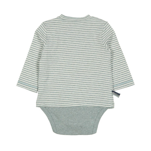 OrganicEra Organic Long Sleeve Tshirt Body , Striped - Horizon Bliss