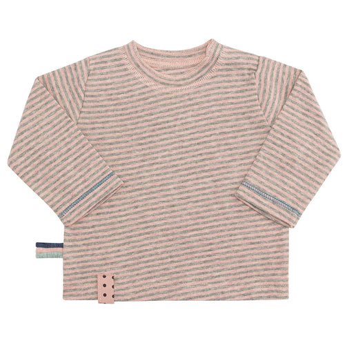 OrganicEra Organic Long Sleeve Baby T-shirt, Striped - Horizon Bliss