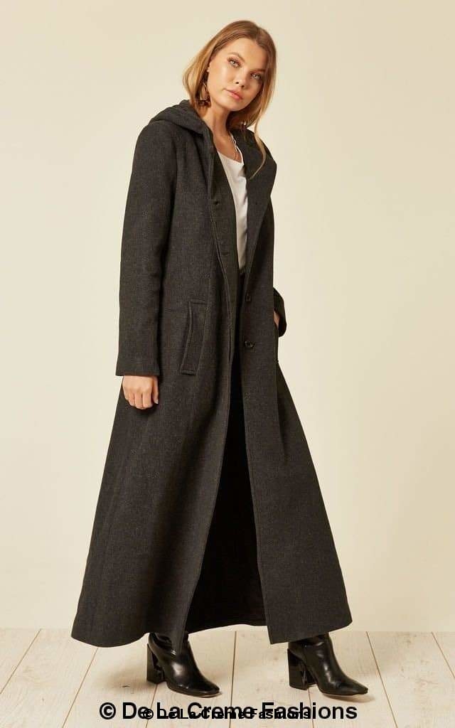 Oversized Wool Blend Hooded Long Coat (1716) - Horizon Bliss