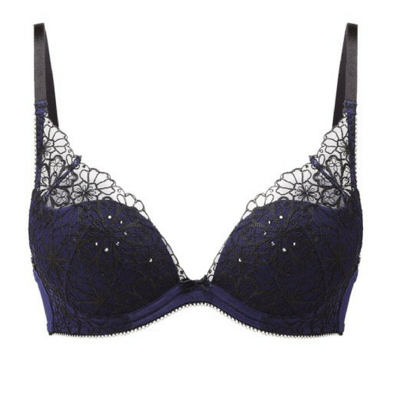 Gossard Graphic Floral Padded Plunge Bra - Horizon Bliss