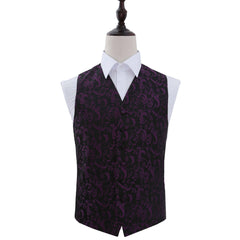 Passion Waistcoat - Black & Purple, 38'