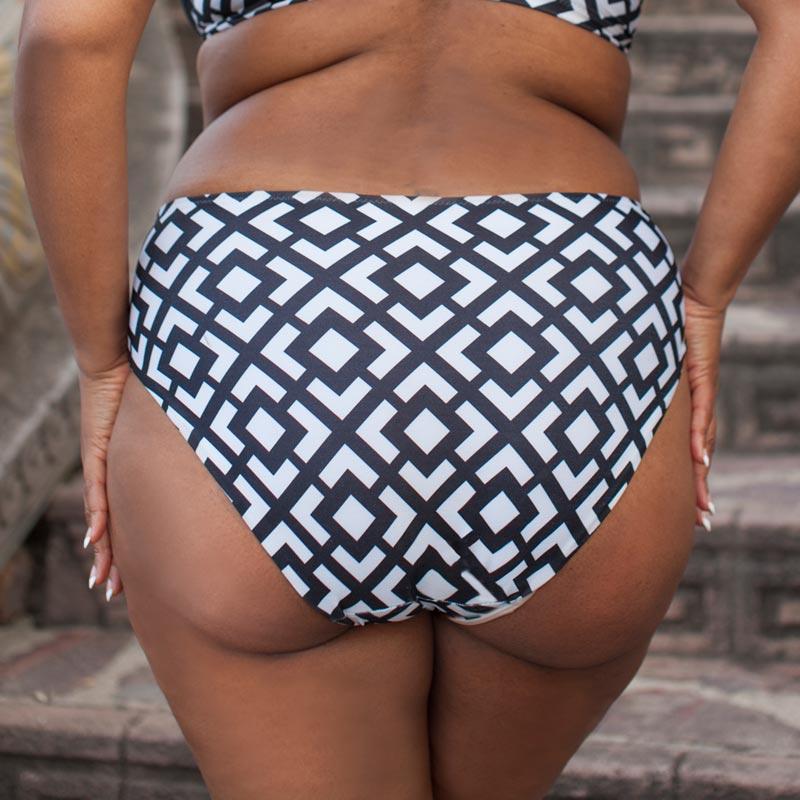 High Waist Bikini Bottom Lauma Swim Beach Party - Horizon Bliss