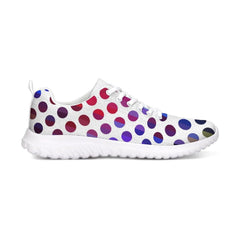 Womens Sneakers - Multicolor Polka Dot Canvas Sports Shoes / Running - Horizon Bliss