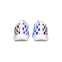 Womens Sneakers - Multicolor Polka Dot Canvas Sports Shoes / Running - Horizon Bliss