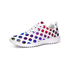 Womens Sneakers - Multicolor Polka Dot Canvas Sports Shoes / Running - Horizon Bliss