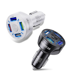 2 PACK PBG LED 4 Port Rapid Car Charger - Charges 4 Devices at once! - Horizon Bliss