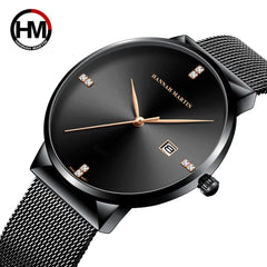 Men Watches Fashion Quartz Watch Casual Steel Mesh Steel Waterproof - Horizon Bliss