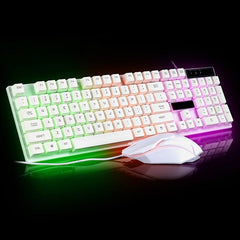 Ninja Dragons White Knight Gaming Keyboard and Mouse Set - Horizon Bliss