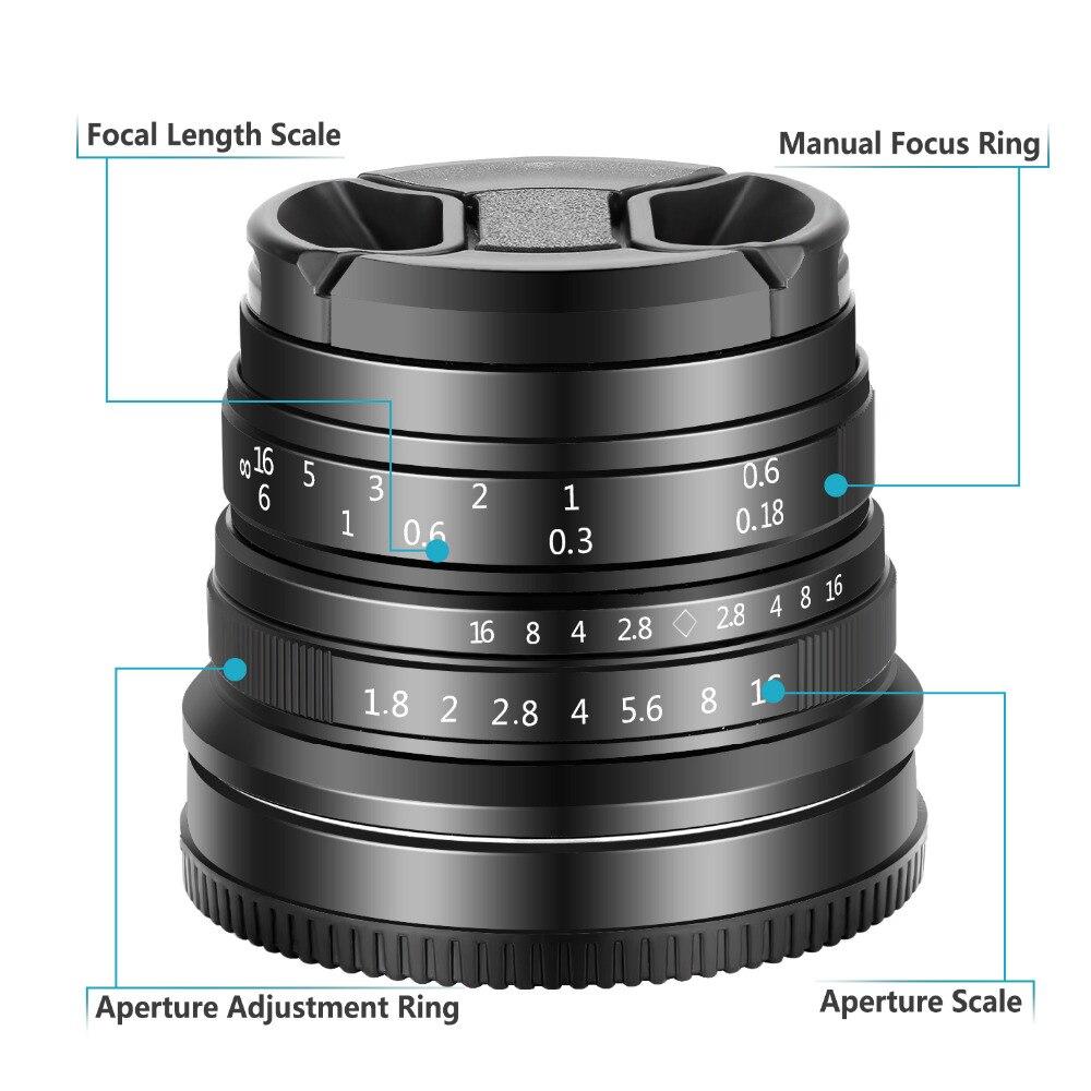 25mm f/1.8 Manual Focus Prime Fixed Lens for Sony E-Mount Digital - Horizon Bliss