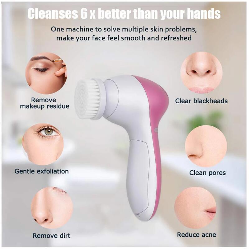 5 in 1 Face Massage Cleansing Brush Set - Horizon Bliss