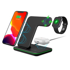 Ninja 15W 3 in 1 Fast Wireless Charging Station for Mobile Phones - Horizon Bliss